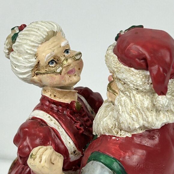 Vintage Kurt S Adler Santa & Mrs. Claus Dancing Music Box 1993 Wind Up Rare - Picture 5 of 13